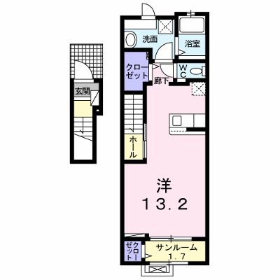 ラ・ルーチェⅠ 202【管理NO：1-026245001-02020】 ★家具家電は申し込み後に搬入します★ ★2026年09月中旬入居可能★の外観画像