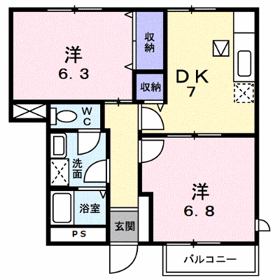 メルベーユ参番館 103【管理NO：1-009574703-01030】 ★家具家電は申し込み後に搬入します★の外観画像