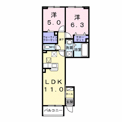 ベル　エリタージュ 104【管理NO：1-028578701-01040】 ★家具家電は申し込み後に搬入します★ ★2027年02月上旬入居可能★の外観画像