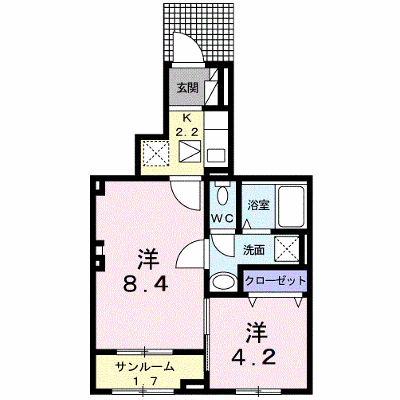 ラ・フェリーチェ　Ａ 104【管理NO：1-027842101-01040】 ★家具家電は申し込み後に搬入します★の外観画像