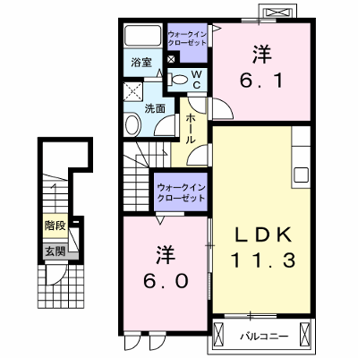 ベルメゾンＣ 202【管理NO：1-018832103-02020】 ★家具家電は申し込み後に搬入します★ ★2026年09月中旬入居可能★の外観画像