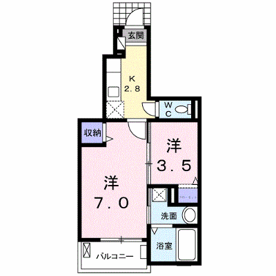 ファンタジー　ランド 102【管理NO：1-022753401-01020】 ★家具家電は申し込み後に搬入します 2026年09月中旬入居可能の外観画像