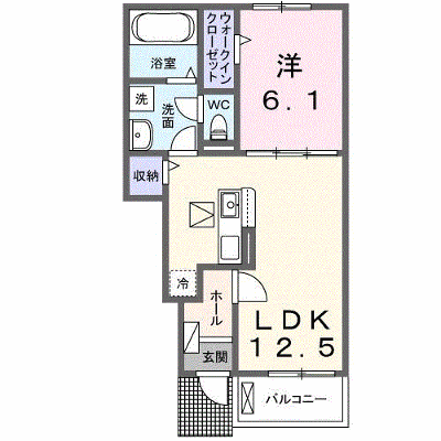 アンフィニ　アムールⅡ 105【管理NO：1-028512402-01050】 ★家具家電は申し込み後に搬入します★ ★2026年09月下旬入居可能★の外観画像