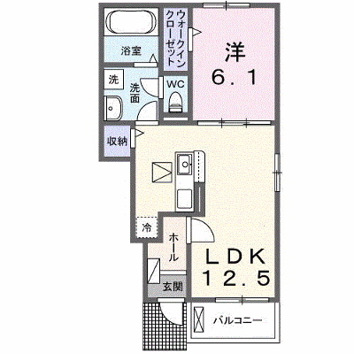 アンフィニ　アムールⅡ 103【管理NO：1-028512402-01030】 ★家具家電は申し込み後に搬入します★ ★2026年09月下旬入居可能★の外観画像