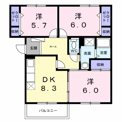 ガーデンヒルズ津田沼 302【管理NO：1-004284401-03020】 ★家具家電は申し込み後に搬入します★ ★2026年09月中旬入居可能★の外観画像