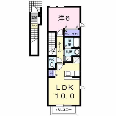 フラン・アビタシオン 201【管理NO：1-017780601-02010】 ★家具家電は申し込み後に搬入します★ ★2026年09月上旬入居可能★の外観画像