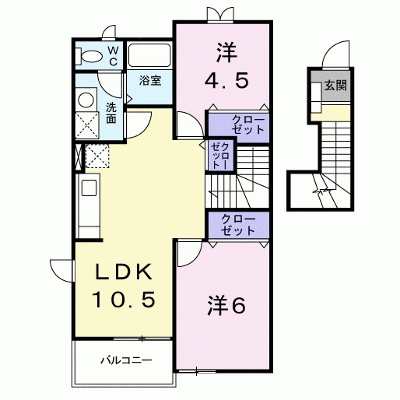フローラⅡ 202【管理NO：1-011603302-02020】 ★家具家電は申し込み後に搬入します★ ★2026年09月中旬入居可能★の外観画像