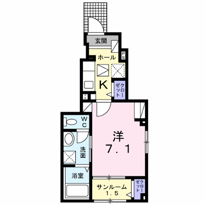 シャルマン・カメリア　Ｂ 101【管理NO：1-026336902-01010】 ★家具家電は申し込み後に搬入します 2026年08月上旬入居可能の外観画像