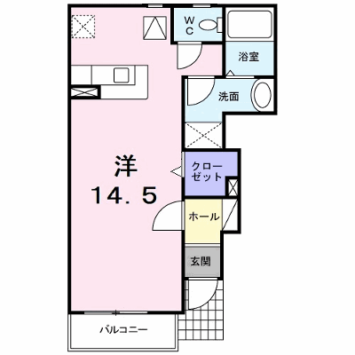 アヴニール　Ⅱ 102【管理NO：1-014181402-01020】 ★家具家電は申し込み後に搬入します★ ★2026年09月中旬入居可能★の外観画像