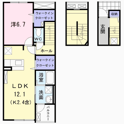 メゾンエレガンテ 304【管理NO：1-026196101-03040】 ★家具家電は申し込み後に搬入します★ ★2026年08月下旬入居可能★の外観画像