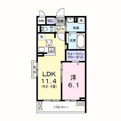 キー　ウェスト 105【管理NO：1-028497901-01050】 ★家具家電は申し込み後に搬入します★ ★2027年02月上旬入居可能★の外観画像