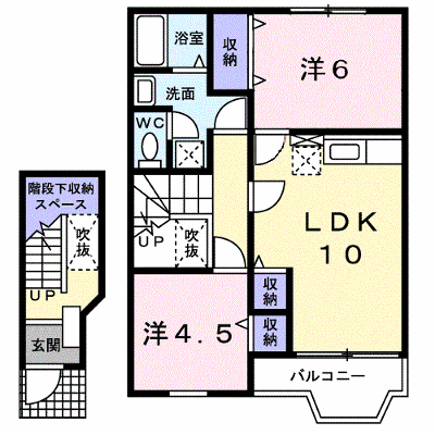 アイリス 203【管理NO：1-010832401-02030】 ★家具家電は申し込み後に搬入します★ ★2026年09月上旬入居可能★の外観画像