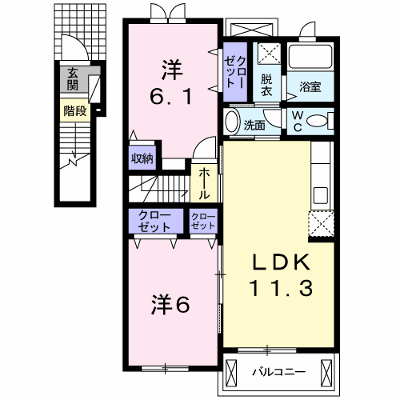 メゾン　一刻　Ⅱ 202【管理NO：1-016183402-02020】 ★家具家電は申し込み後に搬入します★ ★2026年09月下旬入居可能★の外観画像