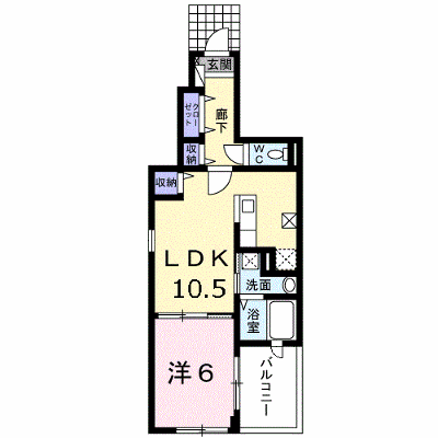 サジタリア 105【管理NO：1-017152701-01040】 ★家具家電は申し込み後に搬入します★ ★2026年09月中旬入居可能★の外観画像