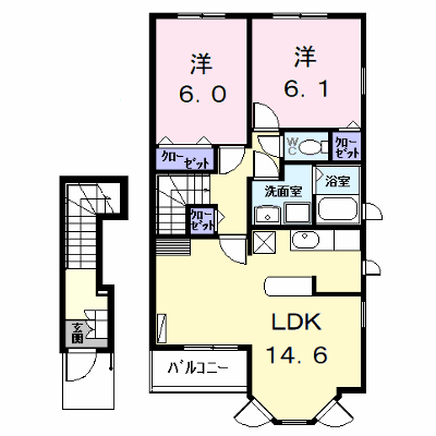 カルムメゾン 205【管理NO：1-014068001-02040】 ★家具家電は申し込み後に搬入します★ ★2026年09月中旬入居可能★の外観画像