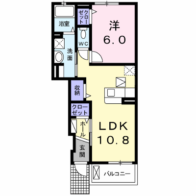 エバーグリーン 103【管理NO：1-021722101-01030】 ★家具家電は申し込み後に搬入します★ ★2026年09月中旬入居可能★の外観画像