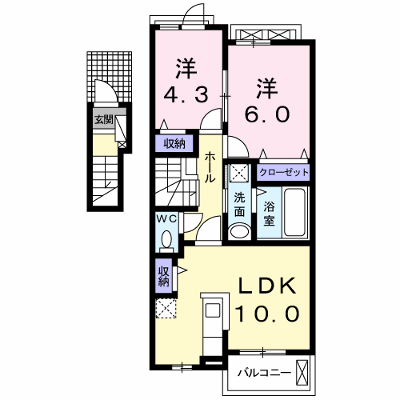 ラウレア　Ｋ，Ｓ 202【管理NO：1-023871501-02020】 ★家具家電は申し込み後に搬入します★ ★2026年09月中旬入居可能★の外観画像