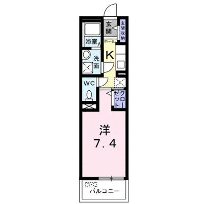 プラシ－ド桜 303【管理NO：1-017511901-03030】 ★家具家電は申し込み後に搬入します★ ★2026年12月中旬入居可能★の外観画像
