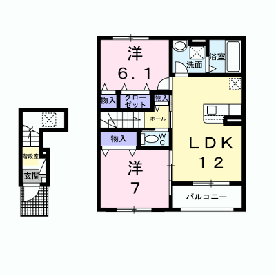 カルム　シャーンス 203【管理NO：1-027157901-02030】 ★家具家電は申し込み後に搬入します★ ★2026年11月中旬入居可能★の外観画像