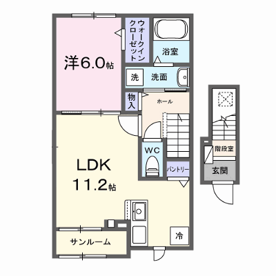 フランアンジュ 202【管理NO：1-028631601-02020】 ★家具家電は申し込み後に搬入します★の外観画像