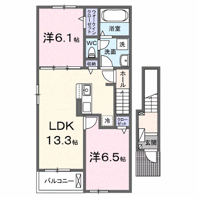 Ｔａｋａｒａｂａｋｏ　Ⅱ 201【管理NO：1-027262202-02010】 ★家具家電は申し込み後に搬入します★ ★2026年09月中旬入居可能★の外観画像