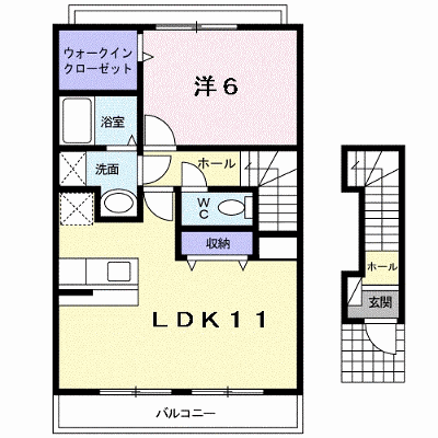ランブロス 202【管理NO：1-014044501-02020】 ★家具家電は申し込み後に搬入します★ ★2026年10月中旬入居可能★の外観画像