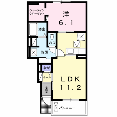 エム・シャルム善通寺Ⅲ 105【管理NO：1-020797603-01050】 ★家具家電は申し込み後に搬入します★ ★2026年10月中旬入居可能★の外観画像