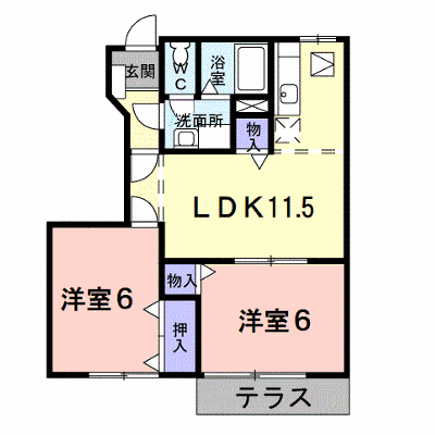 ロータス城ヶ上　Ａ 102【管理NO：1-010509903-01020】 ★家具家電は申し込み後に搬入します★の外観画像