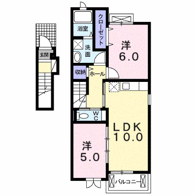 プリンセスガーデンＫ・Ｉ 201【管理NO：1-017452801-02010】 ★家具家電は申し込み後に搬入します★ ★2026年09月上旬入居可能★の外観画像