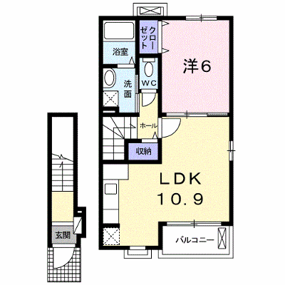フローリッシュ 204【管理NO：1-018065601-02040】 ★家具家電は申し込み後に搬入します★ ★2026年09月中旬入居可能★の外観画像