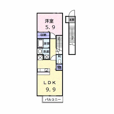 セトル梅林Ⅱ 202【管理NO：1-013038201-02020】 ★家具家電は申し込み後に搬入します★の外観画像