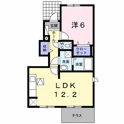 ルミエールコートⅡ 101【管理NO：1-019475802-01010】 ★家具家電は申し込み後に搬入します★ ★2026年09月中旬入居可能★の外観画像