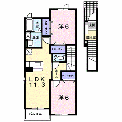 カ－サ　フレイズ　Ｂ 204【管理NO：1-013822402-02040】 ★家具家電は申し込み後に搬入します★ ★2026年10月上旬入居可能★の外観画像