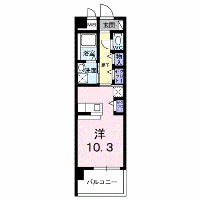 グランドステージ鏡 102【管理NO：1-018783701-01020】 ★家具家電は申し込み後に搬入します★の外観画像