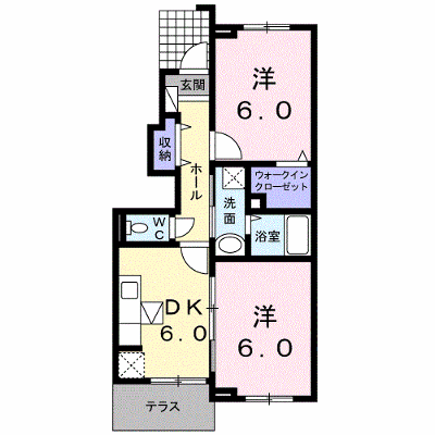 フィオーレ 102【管理NO：1-016415101-01020】 ★家具家電は申し込み後に搬入します★ ★2026年09月中旬入居可能★の外観画像