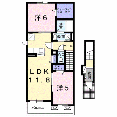 ラウレア　リーフ 201【管理NO：1-028596501-02010】 ★家具家電は申し込み後に搬入します★ ★2026年10月下旬入居可能★の外観画像