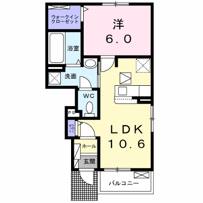 レガリアⅠ 102【管理NO：1-027058201-01020】 ★家具家電は申し込み後に搬入します★ ★2026年09月中旬入居可能★の外観画像