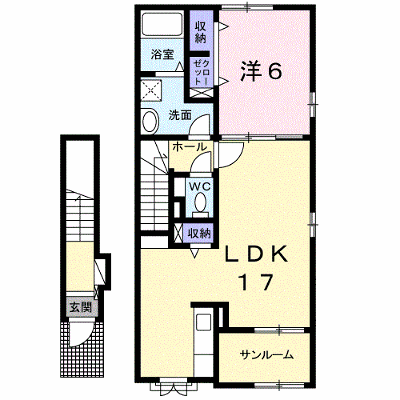 グラード 203【管理NO：1-019337801-02030】 ★家具家電は申し込み後に搬入します★ ★2026年10月上旬入居可能★の外観画像