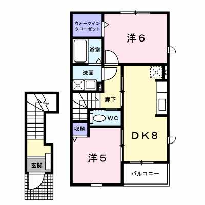 サンゴールド 204【管理NO：1-018727501-02040】 ★家具家電は申し込み後に搬入します★ ★2026年09月中旬入居可能★の外観画像