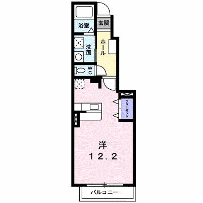 フローラ・フレーバー 102【管理NO：1-014589901-01020】 ★家具家電は申し込み後に搬入します★ ★2026年08月上旬入居可能★の外観画像