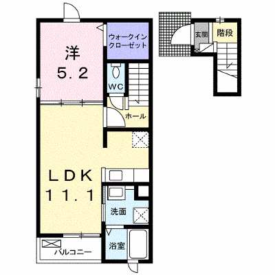 クラージュⅡ 203【管理NO：1-021663302-02030】 ★家具家電は申し込み後に搬入します★の物件写真1