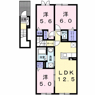 トアリス 201【管理NO：1-027020201-02010】 ★家具家電は申し込み後に搬入します★ ★2026年09月中旬入居可能★の外観画像