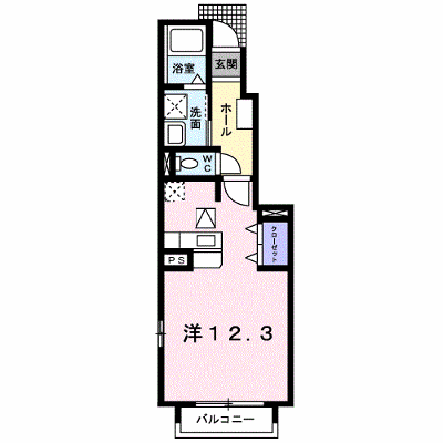 カサブランカＣ 105【管理NO：1-014302703-01040】 ★家具家電は申し込み後に搬入します★ ★2026年09月下旬入居可能★の外観画像