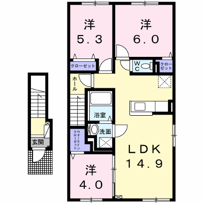 フォレストコート 202【管理NO：1-024444101-02020】 ★家具家電は申し込み後に搬入します★ ★2026年09月上旬入居可能★の外観画像
