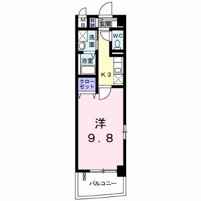 ブリッサ岩国 301【管理NO：1-013168901-03010】 ★家具家電は申し込み後に搬入します★ ★2026年09月上旬入居可能★の外観画像