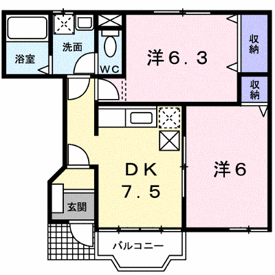 ＢＥＬ　ＦＬＯＲＡ 102【管理NO：1-011210001-01020】 ★家具家電は申し込み後に搬入します★の外観画像