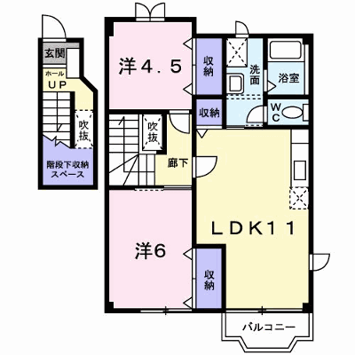 エルブスガーデンⅡ 201【管理NO：1-011890101-02010】 ★家具家電は申し込み後に搬入します★ ★2026年09月中旬入居可能★の外観画像