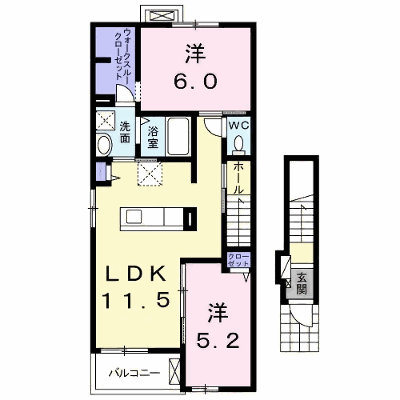 プラシードⅤ 201【管理NO：1-024542501-02010】 ★家具家電は申し込み後に搬入します★の外観画像