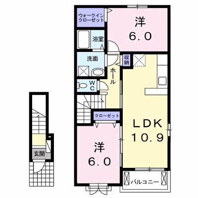 Ｍ＆Ｍ 206【管理NO：1-021349501-02050】 ★家具家電は申し込み後に搬入します★ ★2026年09月中旬入居可能★の外観画像