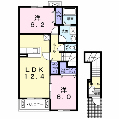 ソレアード萩山 202【管理NO：1-013616801-02020】 ★家具家電は申し込み後に搬入します★ ★2026年09月中旬入居可能★の外観画像